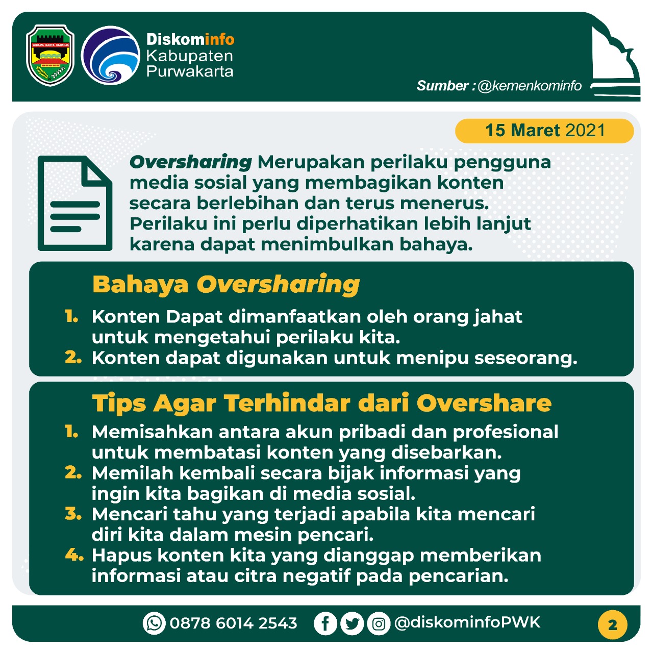 Bahaya Oversharing