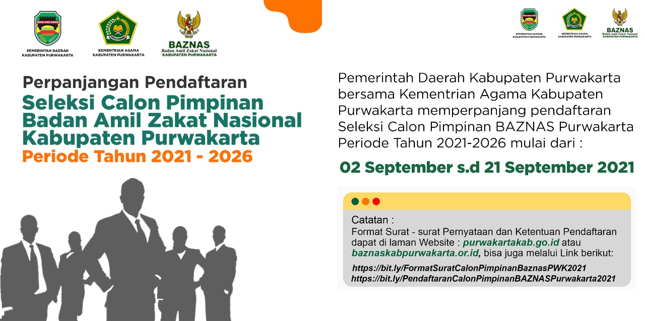 Perpanjangan Pendaftaran Seleksi Calon Pimpinan BAZNAS Kab. Purwakarta